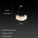 GobekUsa Cloud Mist Glass Chandelier with G9 Light Source - Luxury Home Decoration