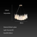 GobekUsa Cloud Mist Glass Chandelier with G9 Light Source - Luxury Home Decoration
