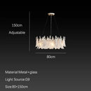 GobekUsa Cloud Mist Glass Chandelier with G9 Light Source - Luxury Home Decoration