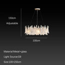 GobekUsa Cloud Mist Glass Chandelier with G9 Light Source - Luxury Home Decoration