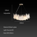 GobekUsa Cloud Mist Glass Chandelier with G9 Light Source - Luxury Home Decoration