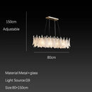 GobekUsa Cloud Mist Glass Chandelier with G9 Light Source - Luxury Home Decoration