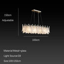GobekUsa Cloud Mist Glass Chandelier with G9 Light Source - Luxury Home Decoration