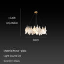 GobekUsa Cloud Mist Glass Chandelier with G9 Light Source - Luxury Home Decoration