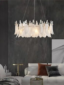GobekUsa Cloud Mist Glass Chandelier with G9 Light Source - Luxury Home Decoration