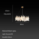 GobekUsa Cloud Mist Glass Chandelier with G9 Light Source - Luxury Home Decoration