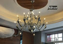 GobekUsa Iron Swan Pendant Chandelier for Restaurant Living Room Bedroom with LED G4 Candle