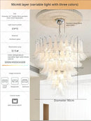 GobekUsa Elegant Crystal Chandelier for Duplex Apartment & Villa Staircase