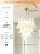 GobekUsa Elegant Crystal Chandelier for Duplex Apartment & Villa Staircase