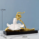 GobekUsa Ballet Dancer Resin Sculpture Desk Decoration Figure - Room Aesthetic Décor