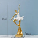 GobekUsa Ballet Dancer Resin Sculpture Desk Decoration Figure - Room Aesthetic Décor