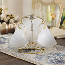 GobekUsa Bone China Coffee Set White Gold Porcelain Tea Set Advanced Pot Cup