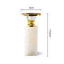 GobekUsa Gold Marble Candle Holder Candelabrum Wedding Decor Desktop Accessories