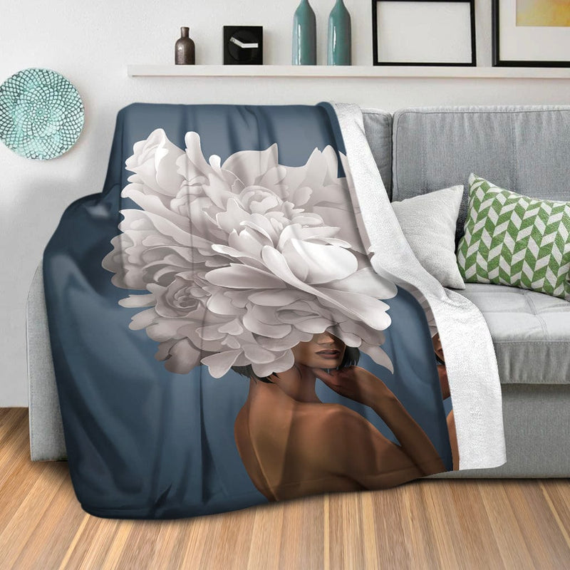 Elegant Woman A Blanket