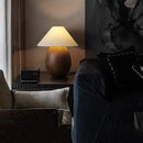 GobekUsa Elegant Wood Table Lamp for Bedroom Office Decor