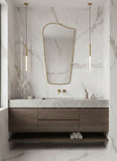 Golden Wave Brass Mirror - Italien Style Mirror