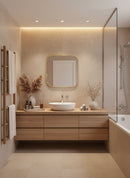 Square Gold Mirror - Handmade Brass unlacquered Brass Mirror