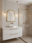 Moroccan Handmade Brass Arch Mirror