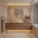 Round Wavy Mirrors - Brass Squiggly Mirror