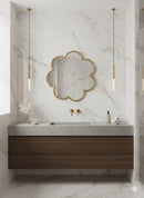 Flower Brass Wall Mirror - Moroccan Handmade Mirror