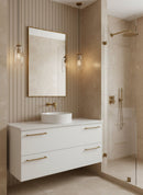 Rectangular Brass Mirror - Gold Wall Mirror