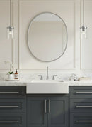 Silver Oval Mirrors