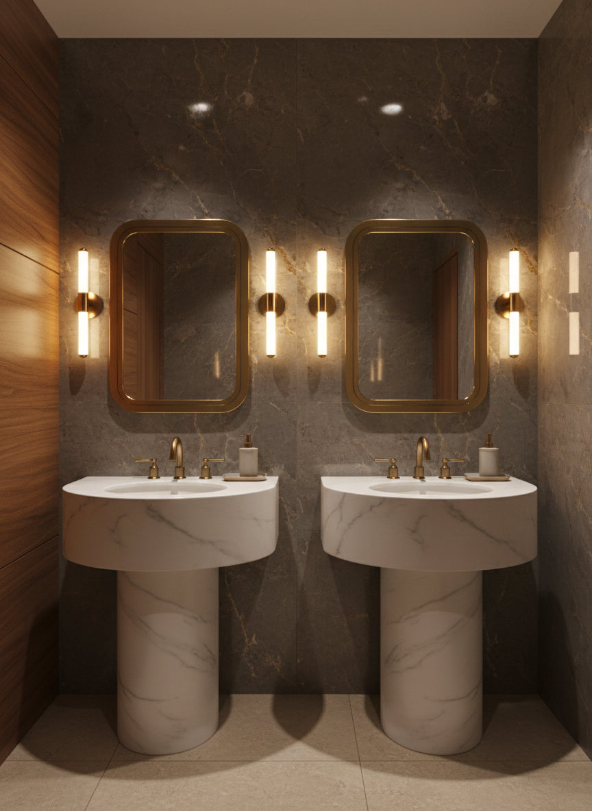 Gold Rectangle Mirror - Handmade Bathroom Mirror, photo 4 of 13