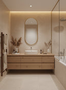 Brass Wall Mirror - Capsule Design