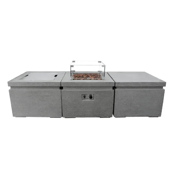Elementi Manhattan and Aurora Wind Screen For Fire Pit OFG103-WS, photo 4 of 5