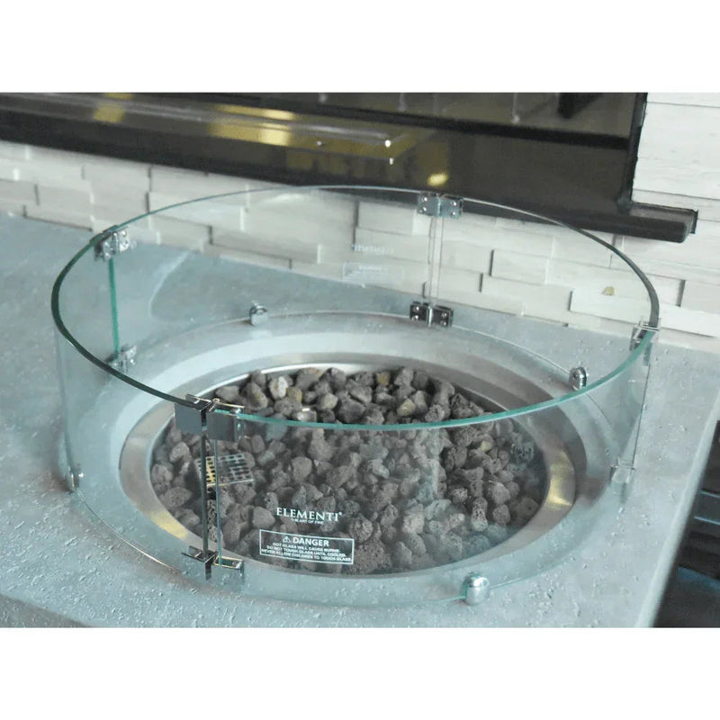 Elementi Fire Table Wind Screen for Metropolis, Columbia, Boulder and Manchester, photo 3 of 3
