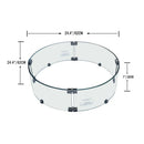 Elementi Fire Table Wind Screen for Metropolis, Columbia, Boulder and Manchester