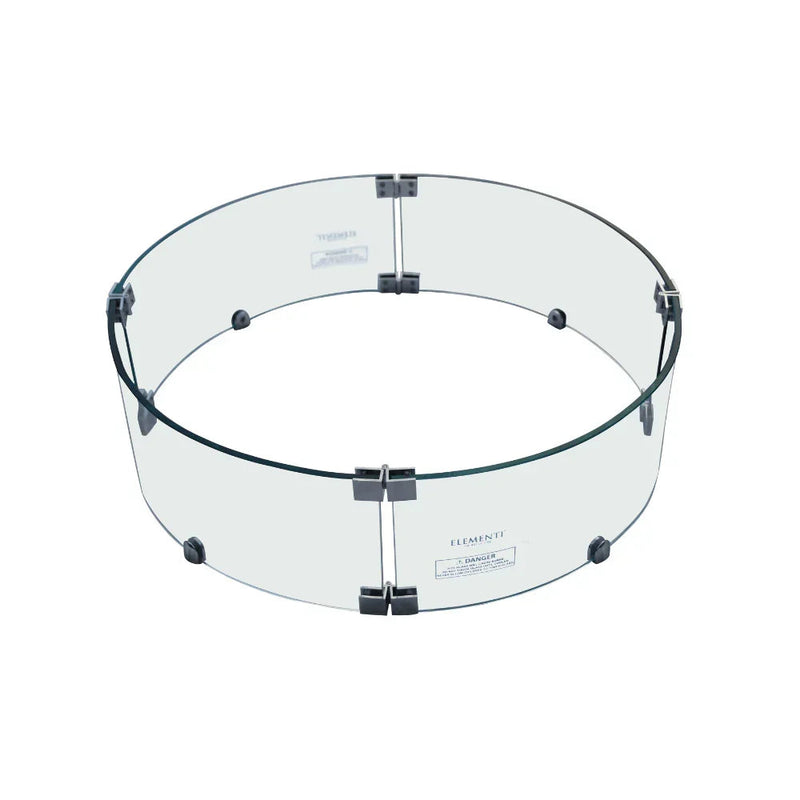 Elementi Fire Table Wind Screen for Metropolis, Columbia, Boulder and Manchester