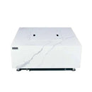 Elementi Plus Bianco 40" Marble Porcelain Fire Table - Bianco White