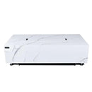 Elementi Plus Carrara Marble Pocelain Fire Table OFP121BW