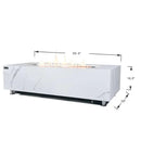 Elementi Plus Carrara Marble Pocelain Fire Table OFP121BW