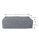 Elementi Plus Varna Marble Porcelain Fire Table OFP121BB