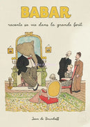 GobekUsa Elephant Babar Family Cartoon Print for Kids Room