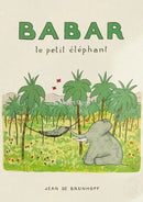 GobekUsa Elephant Babar Family Cartoon Print for Kids Room