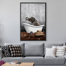 Elephant Bath Canvas