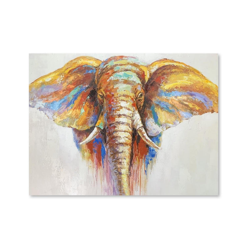 Elephant Beauty Oil Painting