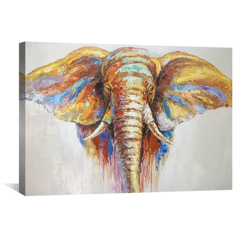 Elephant Beauty Oil Painting