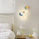 GobekUsa Elephant Cartoon Wall Light PE Lampshade for Baby Room and School Hallway