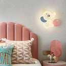 GobekUsa Elephant Cartoon Wall Light PE Lampshade for Baby Room and School Hallway