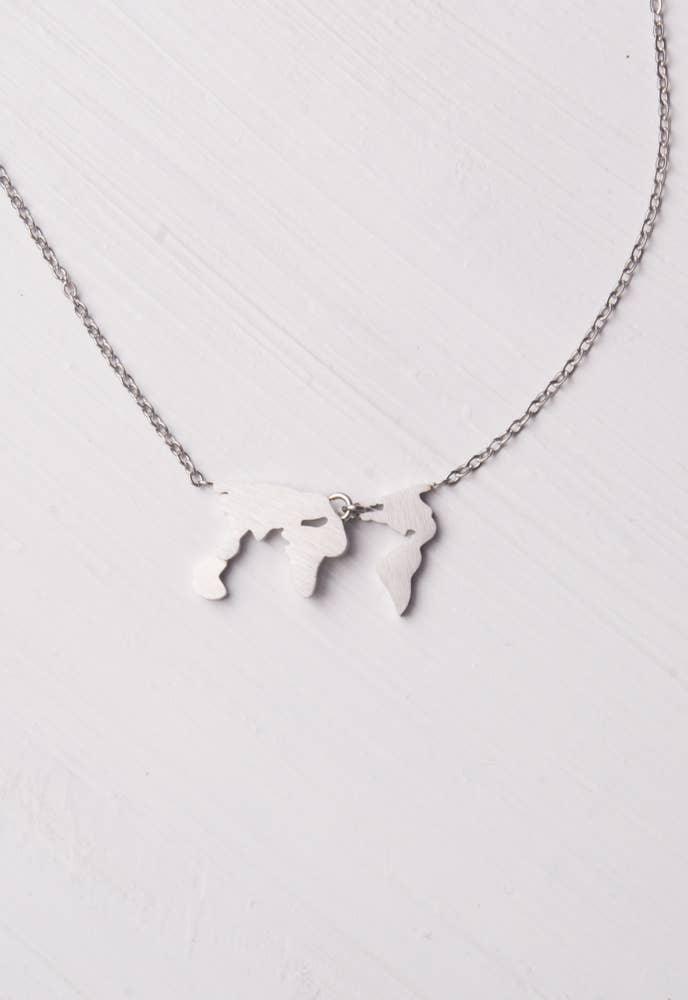 Eliana Silver World Necklace