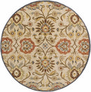 Caesar 1116 Hand Tufted Beige & Rust Wool Rug