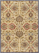 Caesar 1116 Hand Tufted Beige & Rust Wool Rug