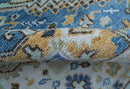 Ellie Hand Knotted Light Green And Ivory Turkish Design Wool Rug by The Rug Decor