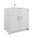 James Martin Bellshire 36" Single Bathroom Vanity, Bright White