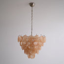 Elodie Gold Swirl Disc Glass Chandelier