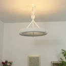 Elodie Plaster Petal Ring Chandelier